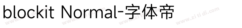 blockit Normal字体转换